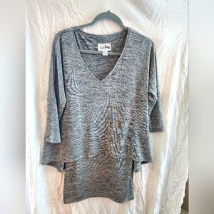 Joseph Ribkoff grey Tunic style shirt size 4